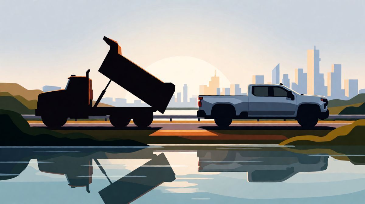 Do These Two Actually Work Together? The Truth About Mack MD Dump Trucks + Chevy Silverado 3500 HD