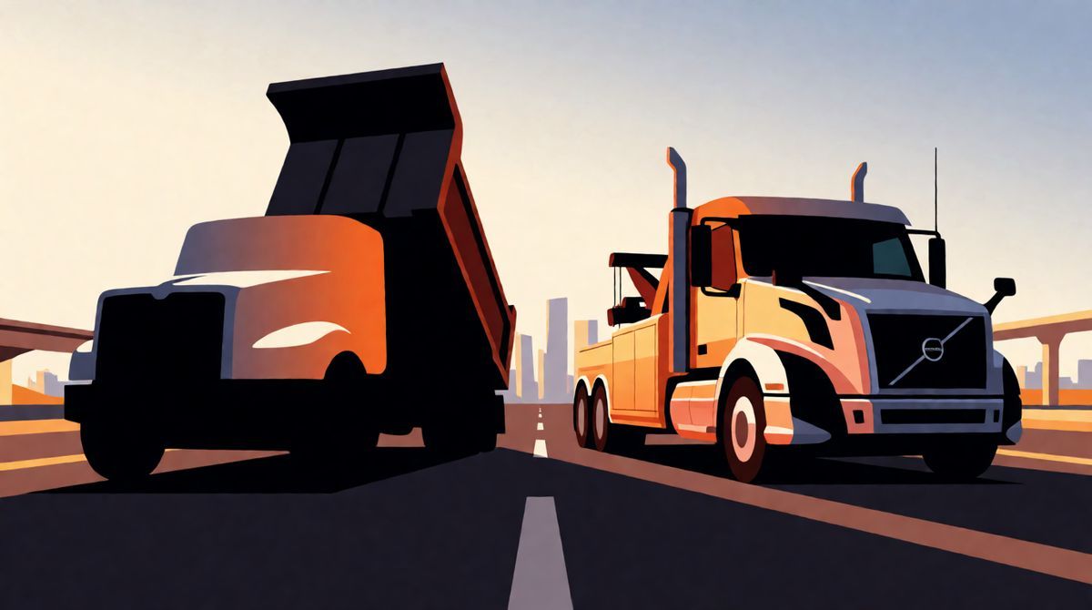 Perfektes Team oder Machtprobe? Mack MD Serie Vocational Dump trifft Volvo VNL 760 Zugkraft