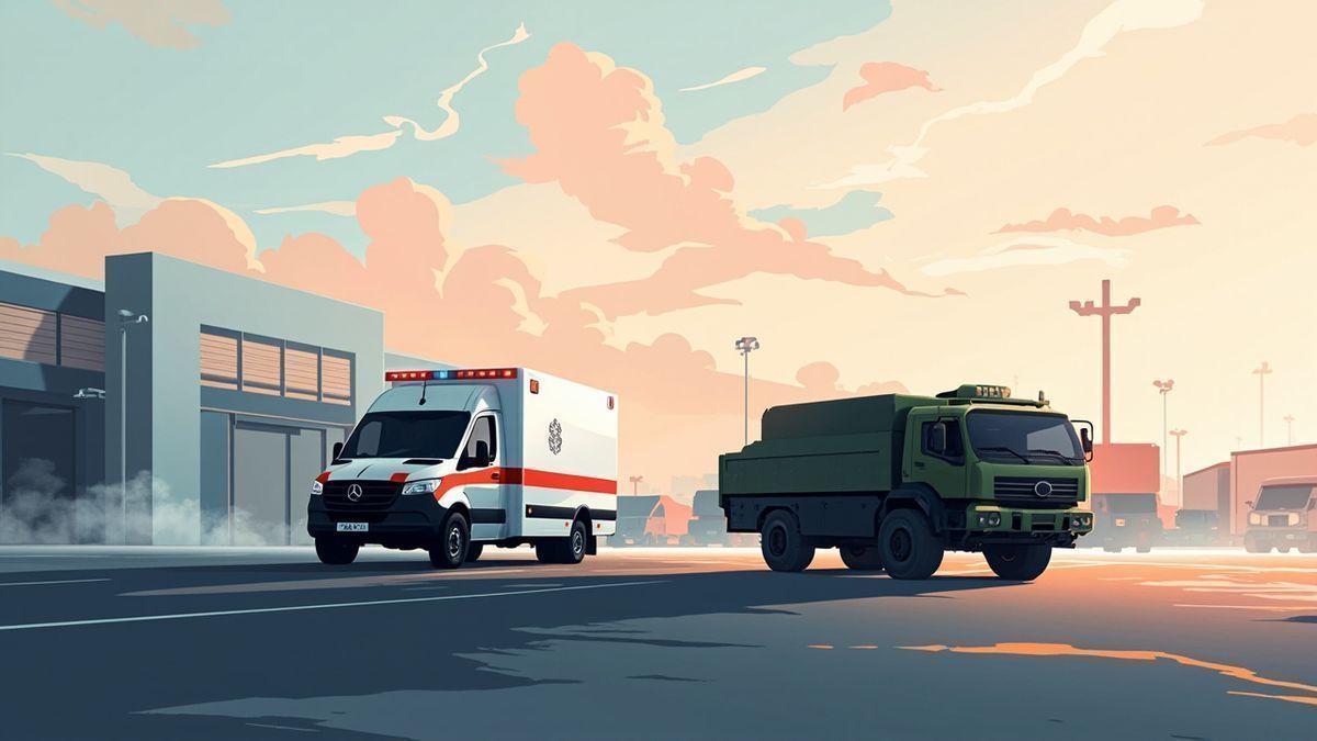 Do These Two Actually Work Together? The Truth About Mercedes Sprinter Ambulance + Oshkosh HEMTT